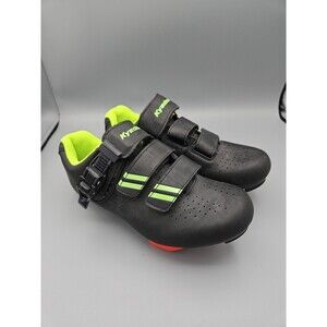 Cycling Shoes Kyedoo Black Neon Green Unisex EU Size 38 US Women's 7.5  Men's 6
